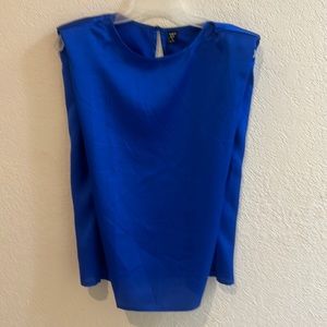 New satin sleeveless blouse